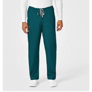 WONDERWINK Drawstring cargo stretch Unisex Scrub Pants -2XL - Caribbean blue